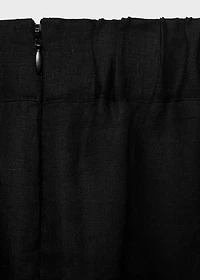 Linen pencil skirt