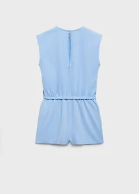 Short distressed jumpsuit