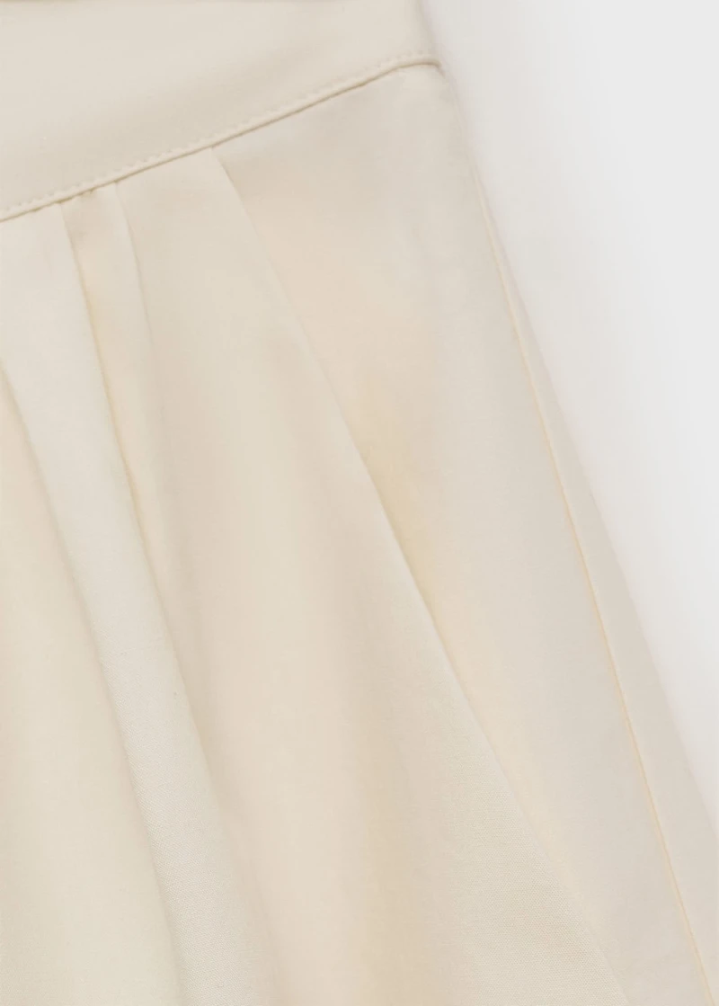 Embroidered cotton skirt