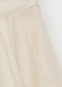 Embroidered cotton skirt