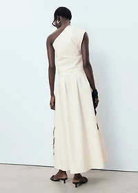 Embroidered cotton skirt
