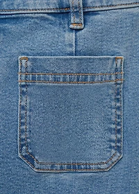 Flared cropped jeans with pockets