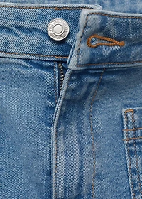 Flared cropped jeans with pockets