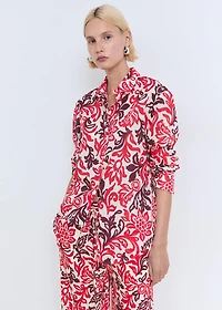 Flowy printed trousers