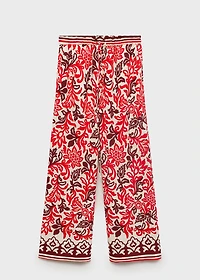 Flowy printed trousers