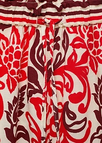 Flowy printed trousers