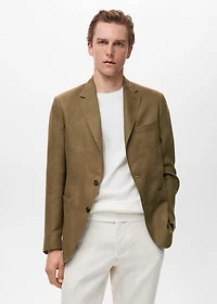 Salerno suit blazer 100% linen slim fit