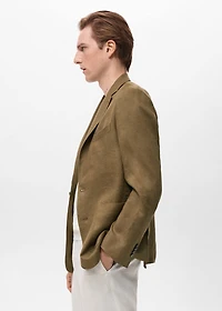 Salerno suit blazer 100% linen slim fit