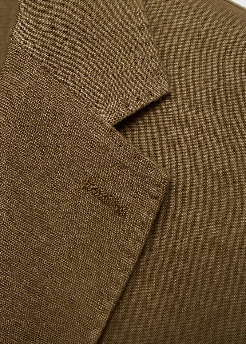 Salerno suit blazer 100% linen slim fit