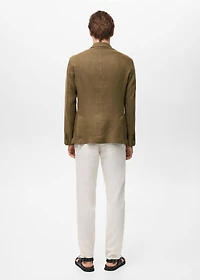 Salerno suit blazer 100% linen slim fit