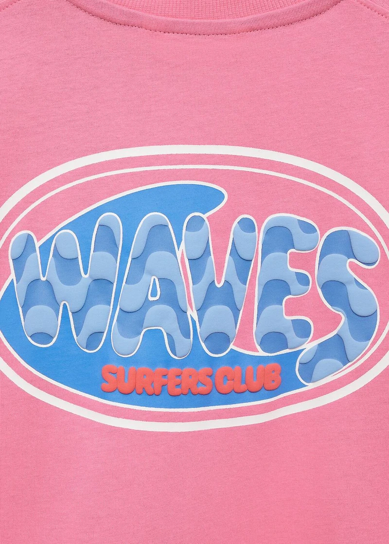 Printed cotton-blend T-shirt