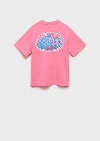 Printed cotton-blend T-shirt