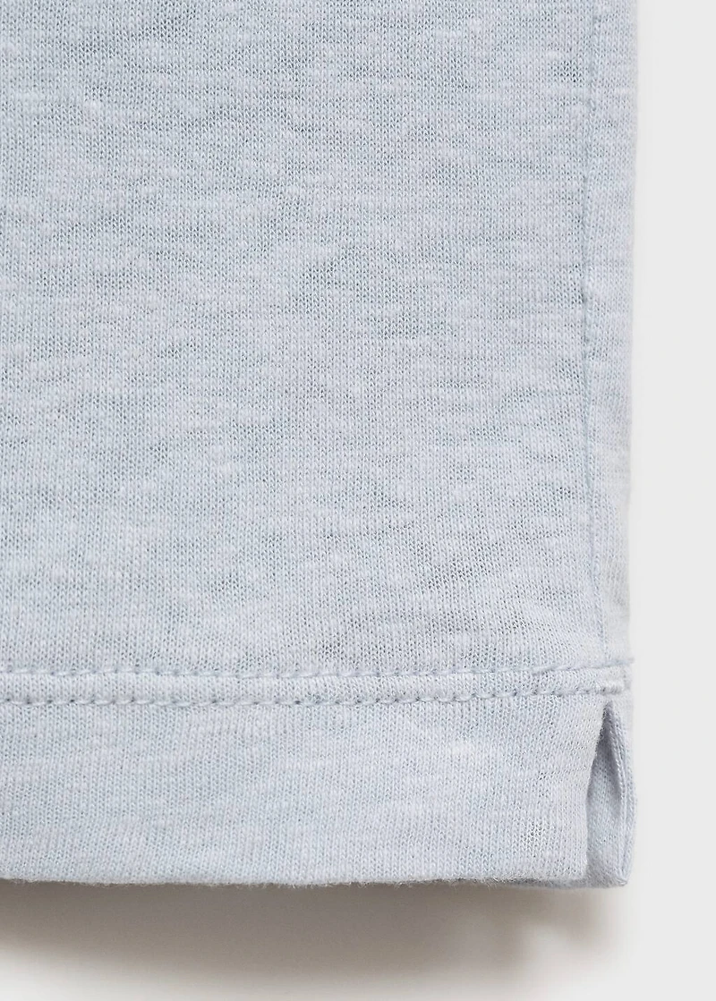 Linen slim-fit t-shirt