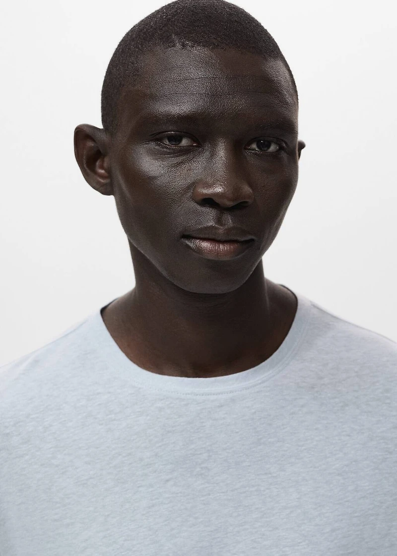 Linen slim-fit t-shirt
