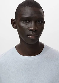 Linen slim-fit t-shirt
