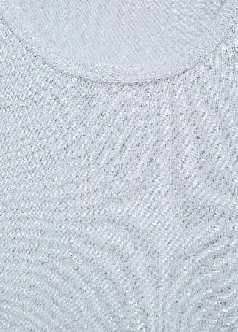 Linen slim-fit t-shirt
