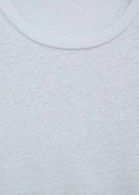 Linen slim-fit t-shirt