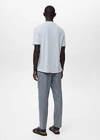 Linen slim-fit t-shirt