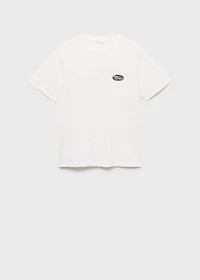 Embroidered printed T-shirt