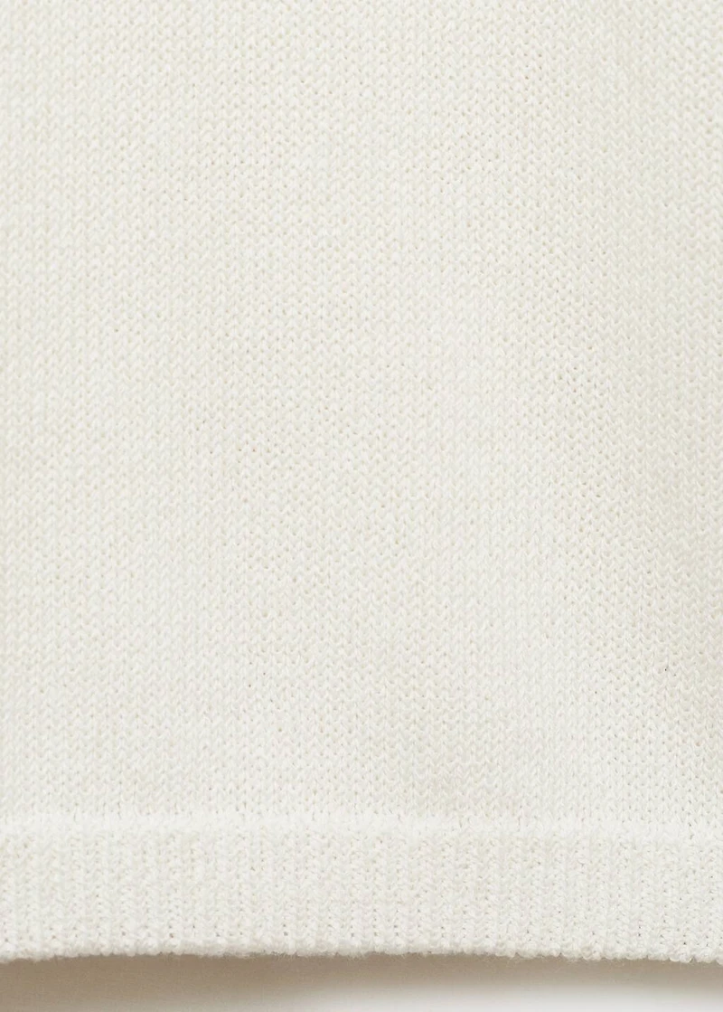 Openwork knitted trousers