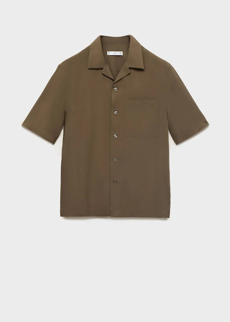 Regular-fit lyocell shirt