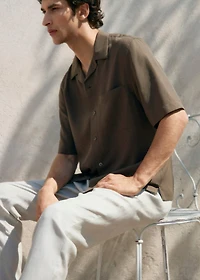 Regular-fit lyocell shirt