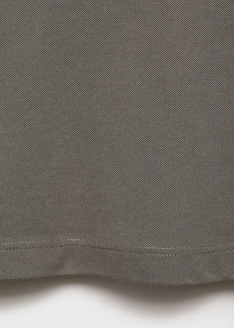 Cotton piqué polo shirt