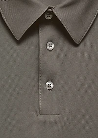 Cotton piqué polo shirt