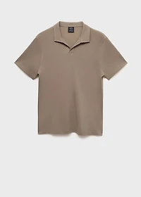 Cotton piqué polo shirt
