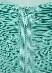 Fringed dress with low back