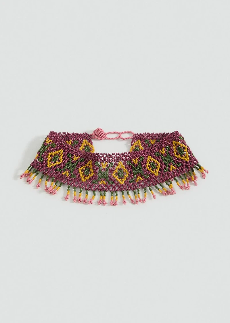 Combined crystal choker necklace