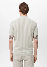 Cotton blouse with lace detail