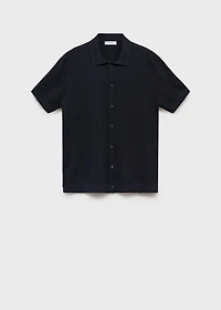 Rib-knit shirt