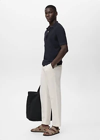 Rib-knit shirt