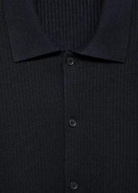 Rib-knit shirt