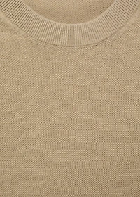Cotton fine-knit t-shirt