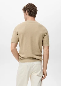 Cotton fine-knit t-shirt
