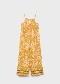 Tropical print jumpsuit