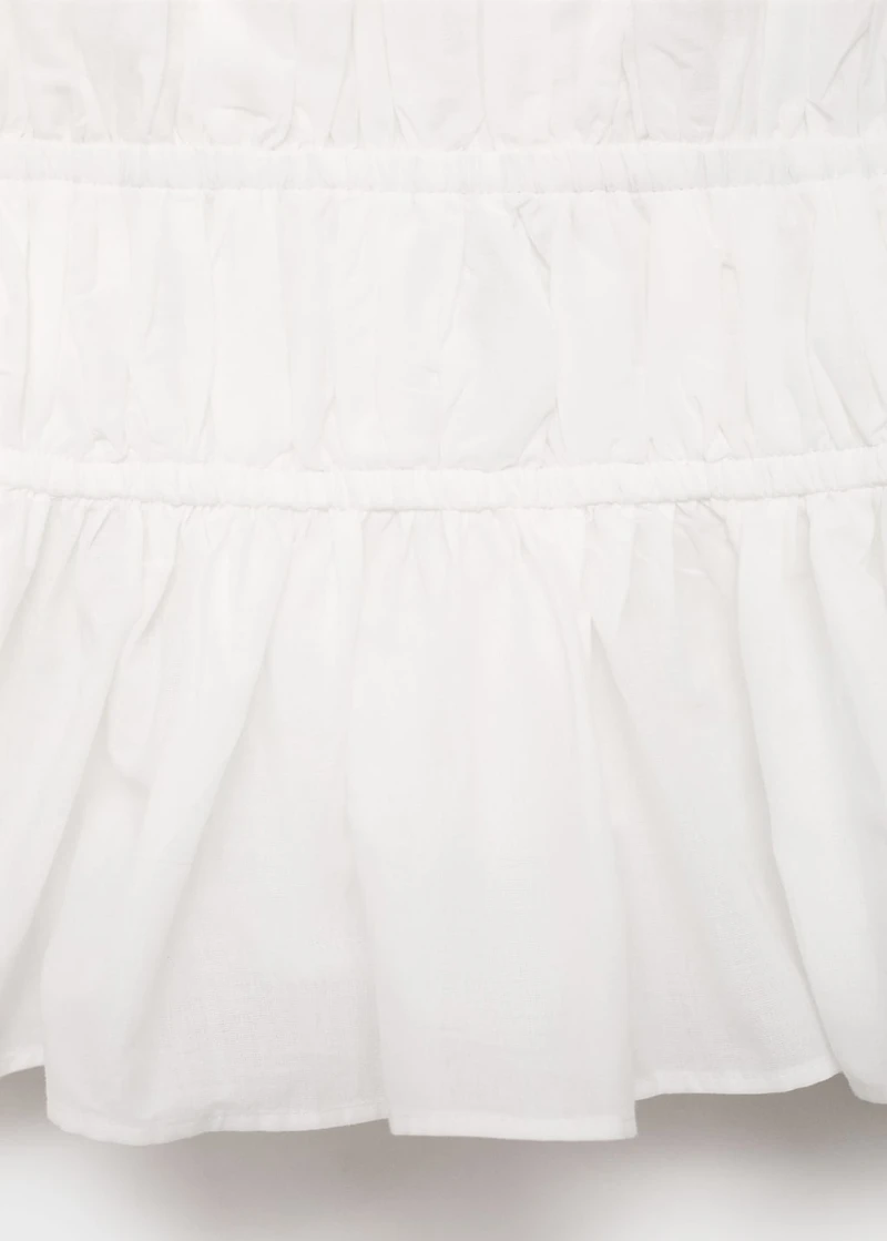 Ruched halter top