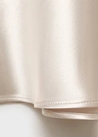 Midi satin skirt