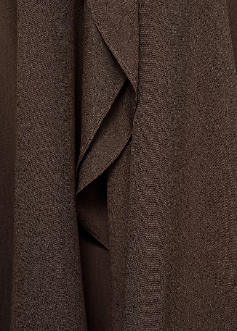 Maxi-skirt with ruffle detail