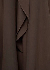 Maxi-skirt with ruffle detail