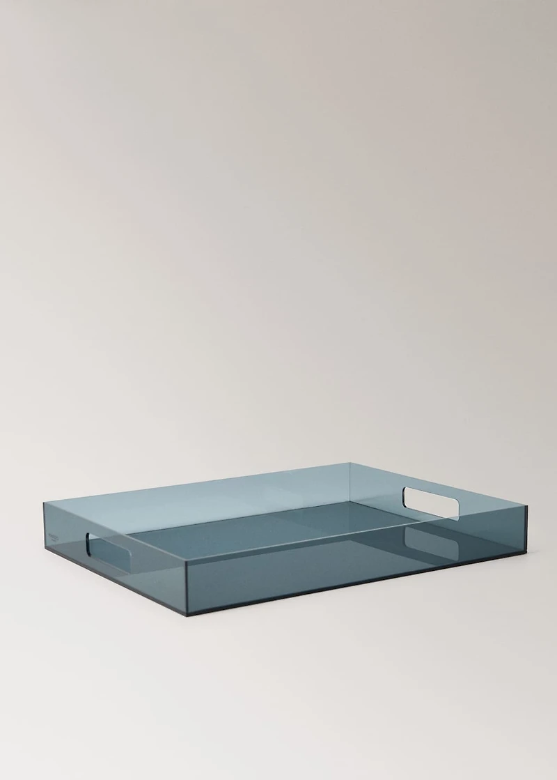 Medium rectangular acrylic tray