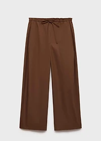 Paperbag pants with bow