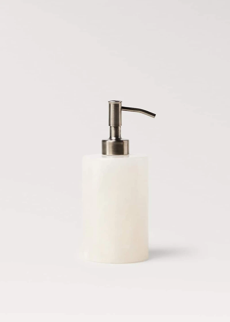 Alabaster soap dispenser