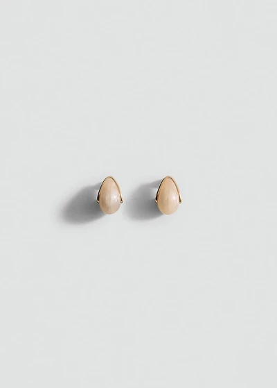 Resin drop earrings