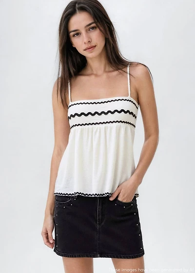 Studded mini-skirt