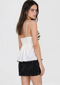 Studded mini-skirt