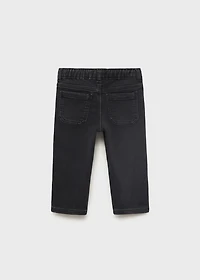 Straight jeans with drawstring