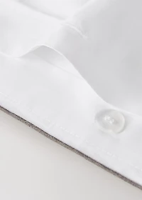 200-thread count percale cotton duvet cover for 180/200 cm bed